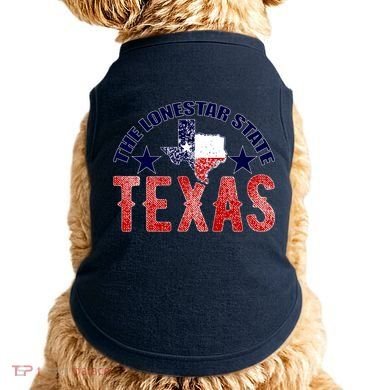 Texas Motto The Lone Star State Doggie Tank