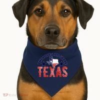 Texas Motto The Lone Star State USA-Made Doggie Bandana thumb 1