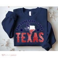 Texas Motto The Lone Star State Sweatshirt thumb 2