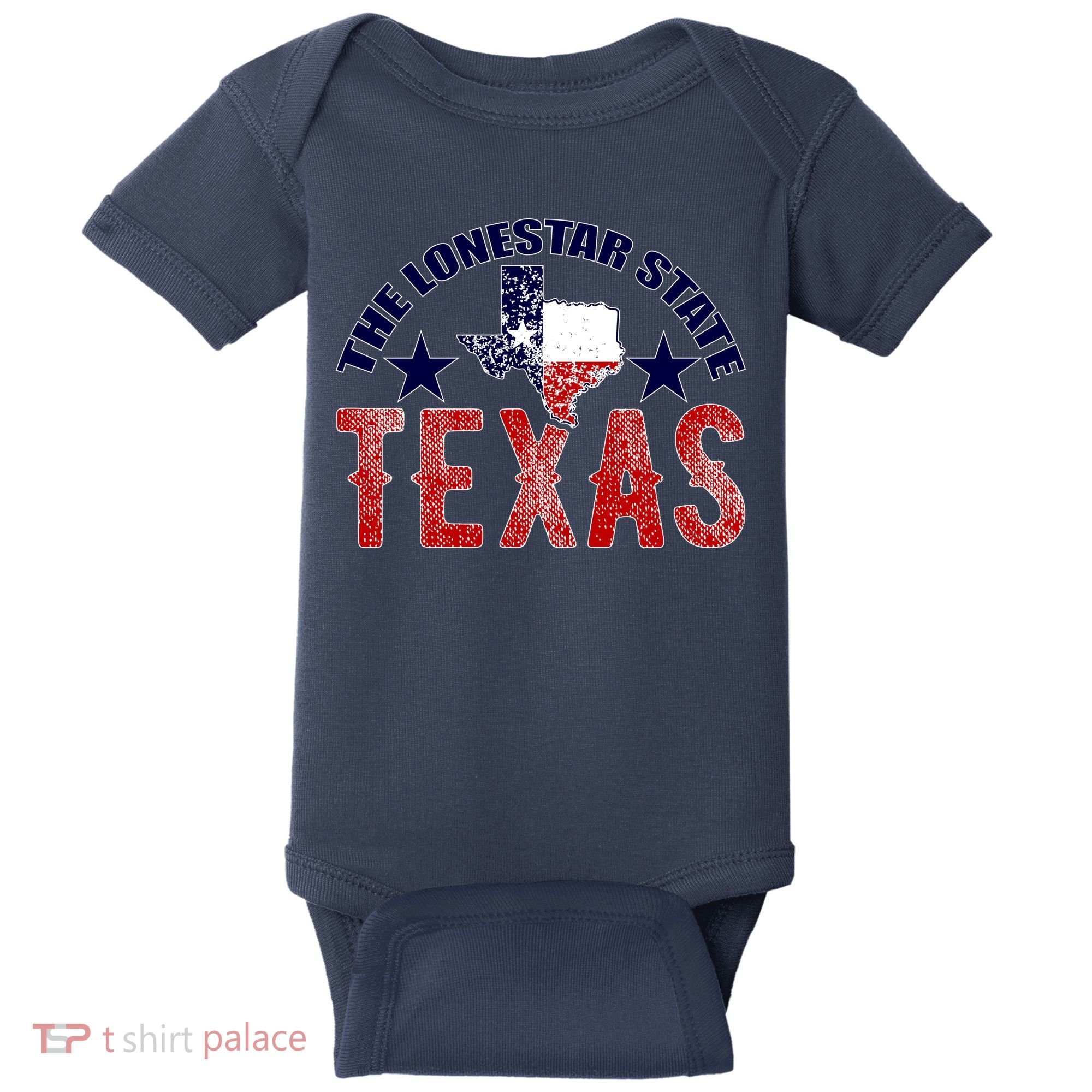 Texas Motto The Lone Star State Baby Bodysuit