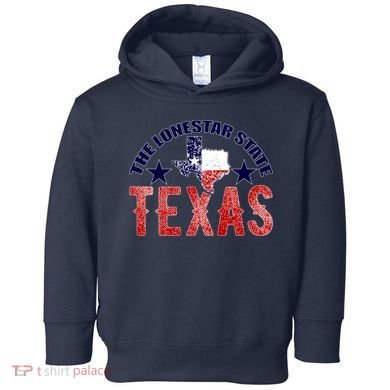 Texas Motto The Lone Star State Toddler Hoodie