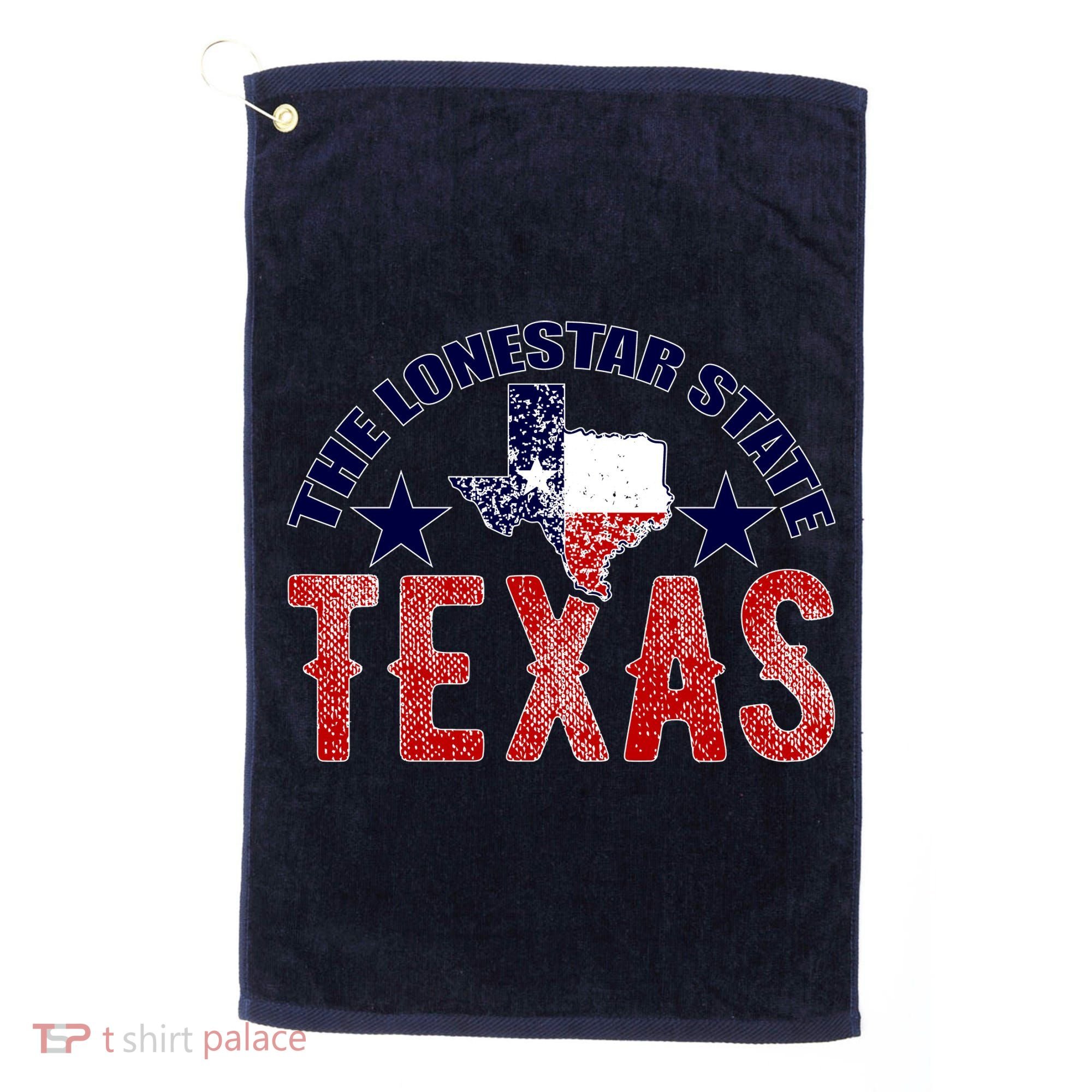 Texas Motto The Lone Star State Golf Towel