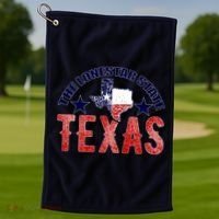 Texas Motto The Lone Star State Golf Towel thumb 1