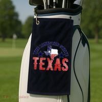 Texas Motto The Lone Star State Golf Towel thumb 2
