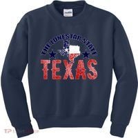 Texas Motto The Lone Star State Kids Sweatshirt thumb 0