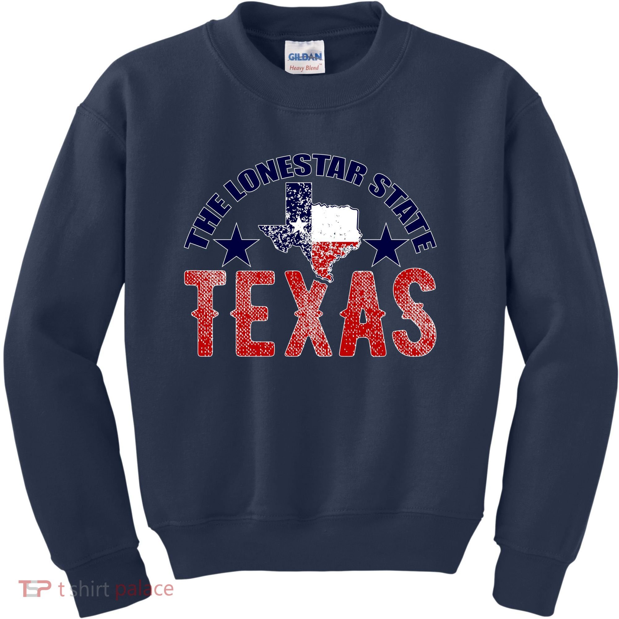 Texas Motto The Lone Star State Kids Sweatshirt