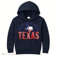 Texas Motto The Lone Star State Kids Hoodie thumb 0