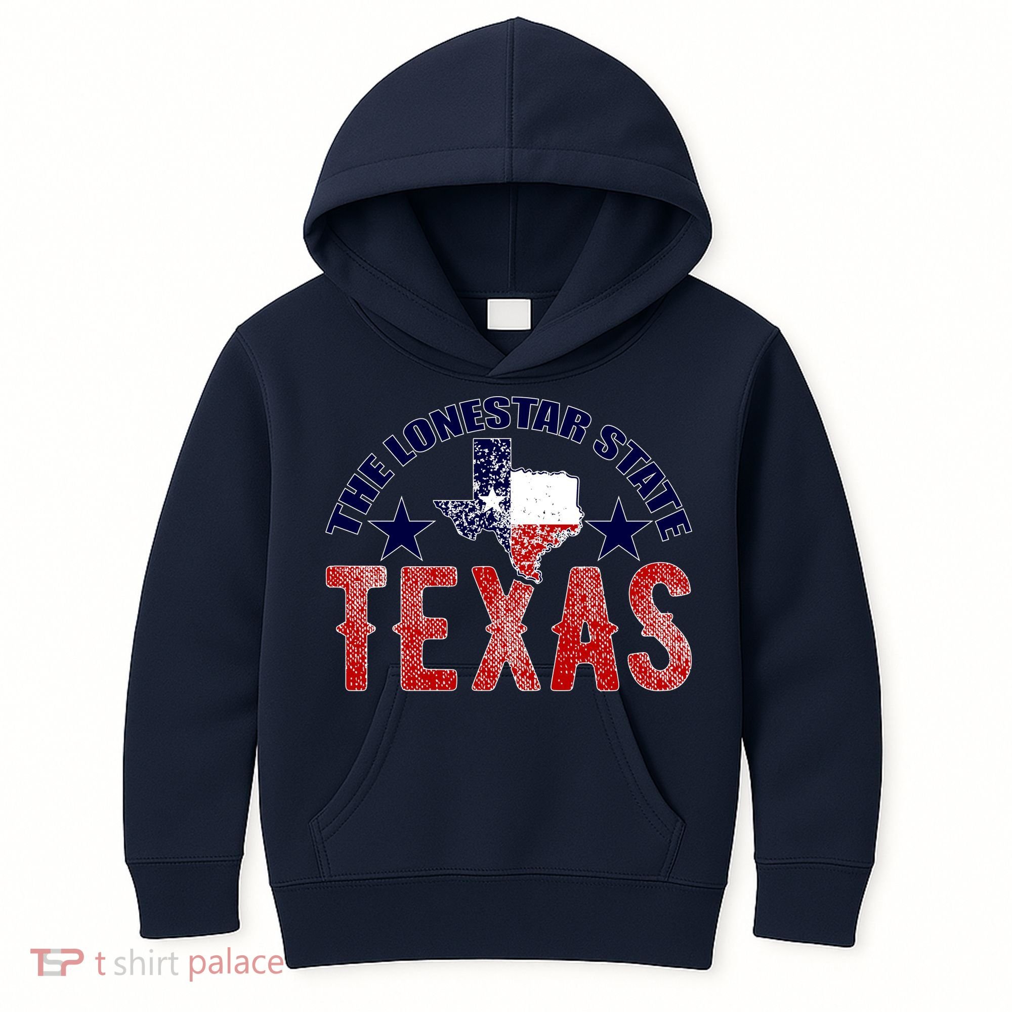 Texas Motto The Lone Star State Kids Hoodie