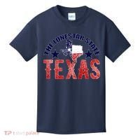 Texas Motto The Lone Star State Kids T-Shirt thumb 0
