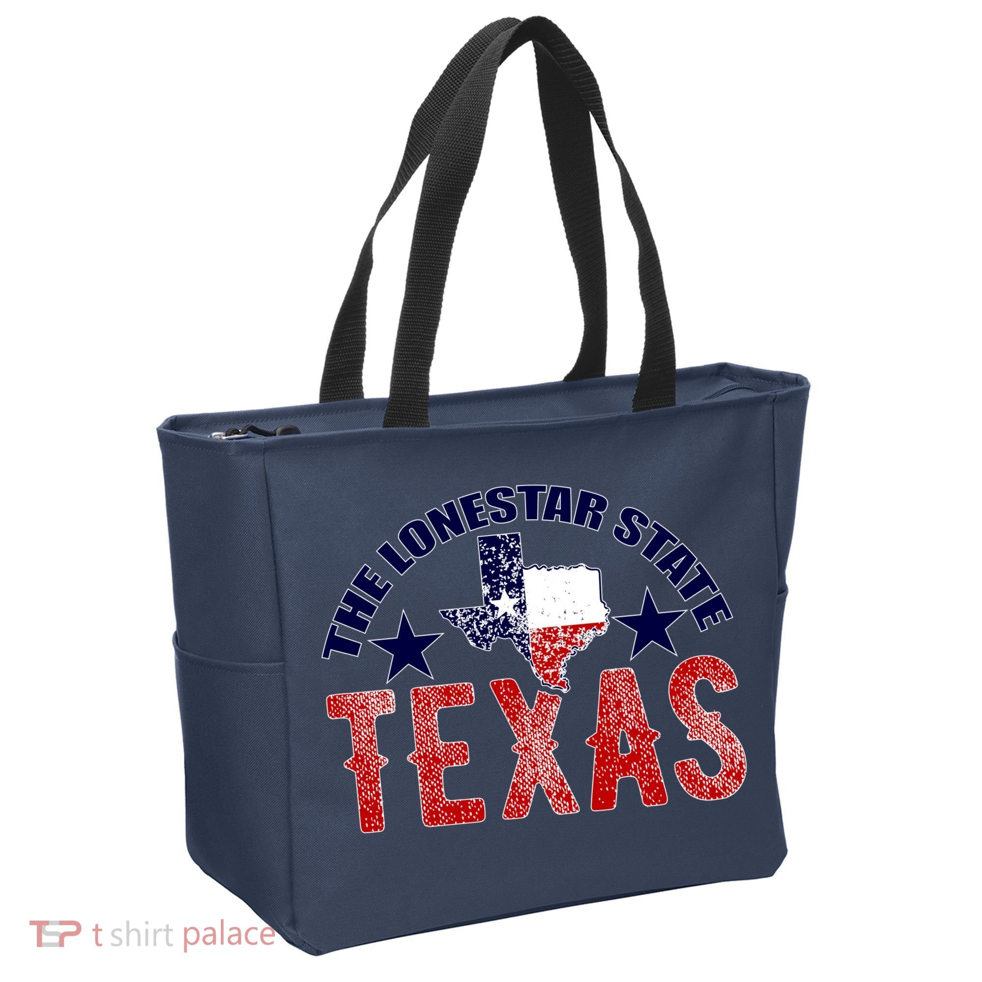 Texas Motto The Lone Star State Tote Bag