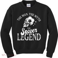 The Man The Myth The Soccer Legend Kids Sweatshirt thumb 0