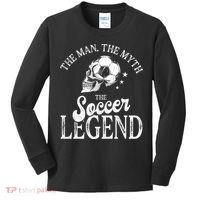 The Man The Myth The Soccer Legend Kids Long Sleeve Shirt thumb 0