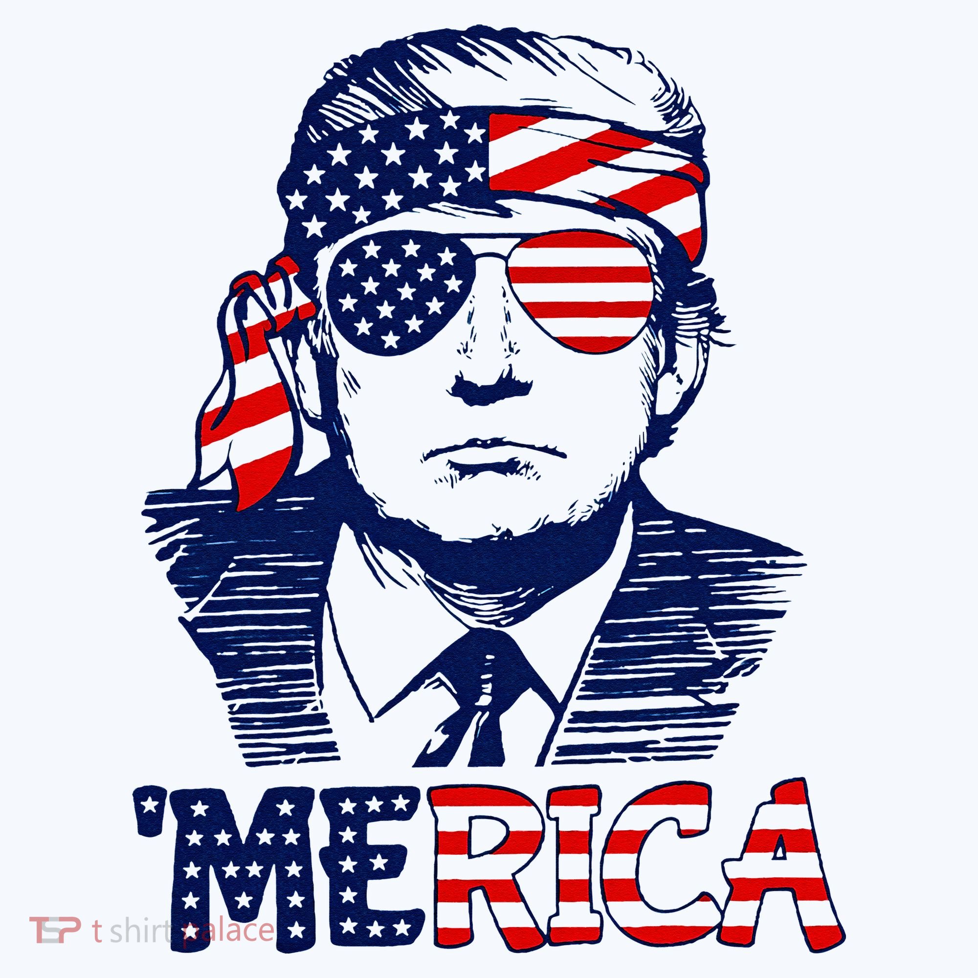 Trump 'Merica ,Trump Funny 4th of July Kids Sweatshirt
