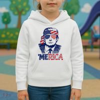 Trump 'Merica ,Trump Funny 4th of July Kids Hoodie thumb 3