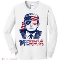 Trump 'Merica ,Trump Funny 4th of July Kids Long Sleeve Shirt thumb 0
