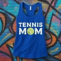 Tennis Mom Tennis Playing Coach Gift Women's Tank Top thumb 3