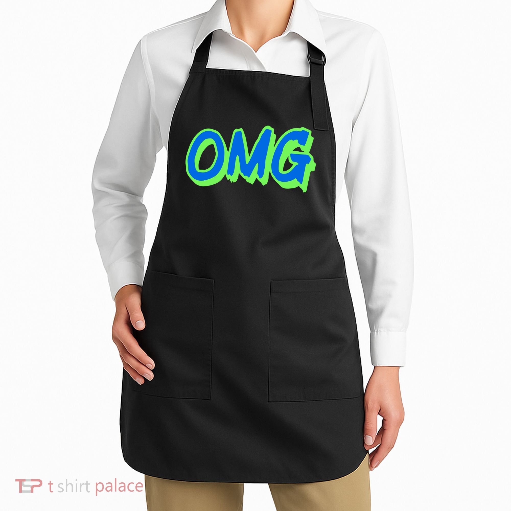 The Mest Team Wearing Omg Apron