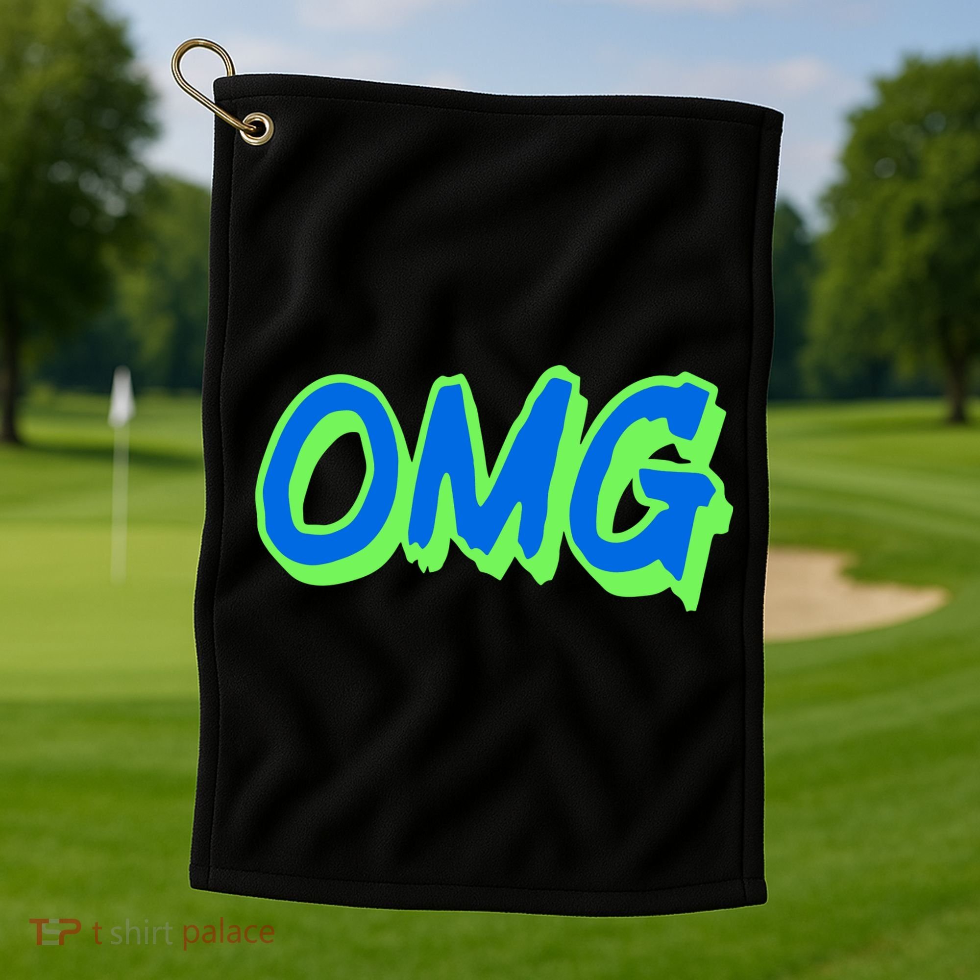 The Mest Team Wearing Omg Golf Towel