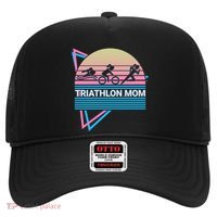 Triathlon Mom Triathlete Swim Bike Run Gift Hat thumb 0