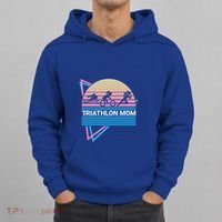 Triathlon Mom Triathlete Swim Bike Run Gift Hoodie thumb 0
