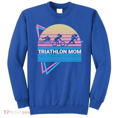 Triathlon Mom Triathlete Swim Bike Run Gift Sweatshirt