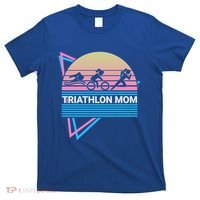 Triathlon Mom Triathlete Swim Bike Run Gift T-Shirt thumb 0