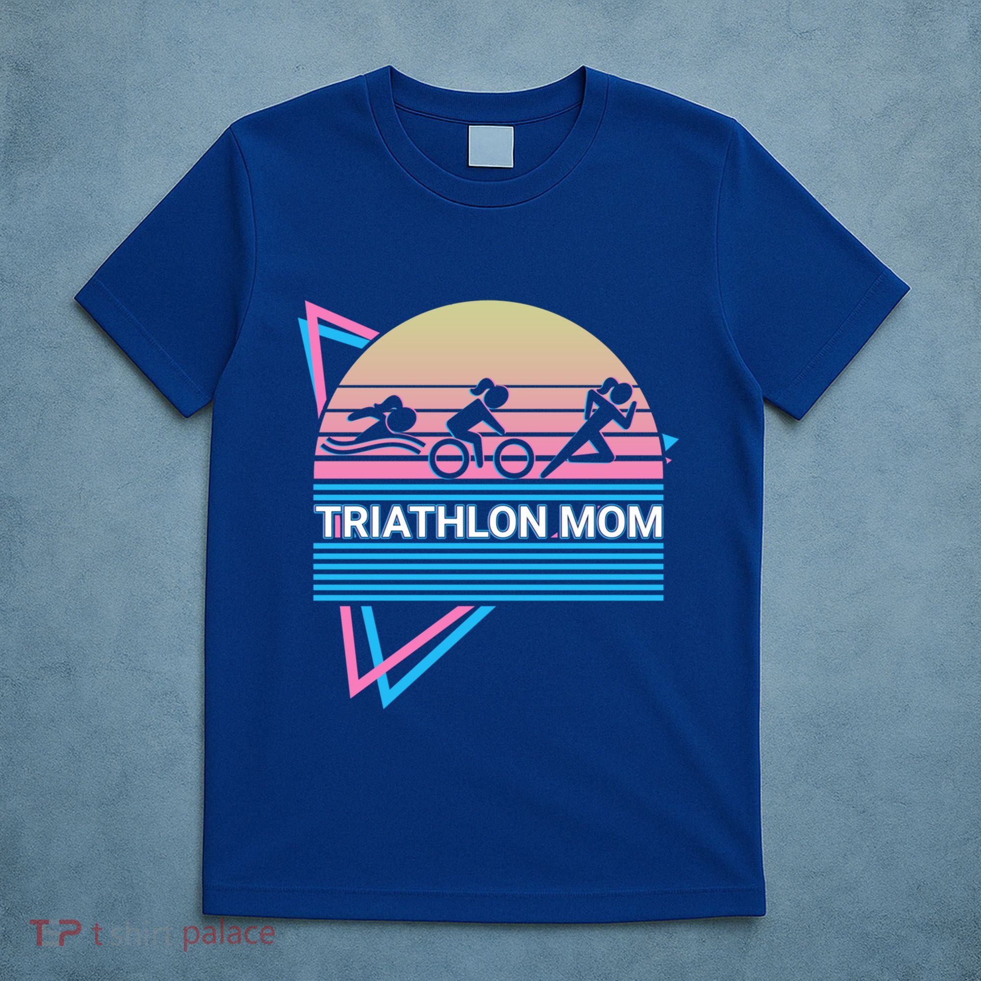 Triathlon Mom Triathlete Swim Bike Run Gift T-Shirt