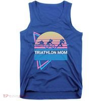 Triathlon Mom Triathlete Swim Bike Run Gift Tank Top thumb 0