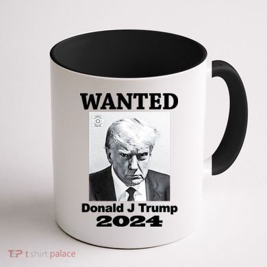 Trump Mugshot Coffee Mug back