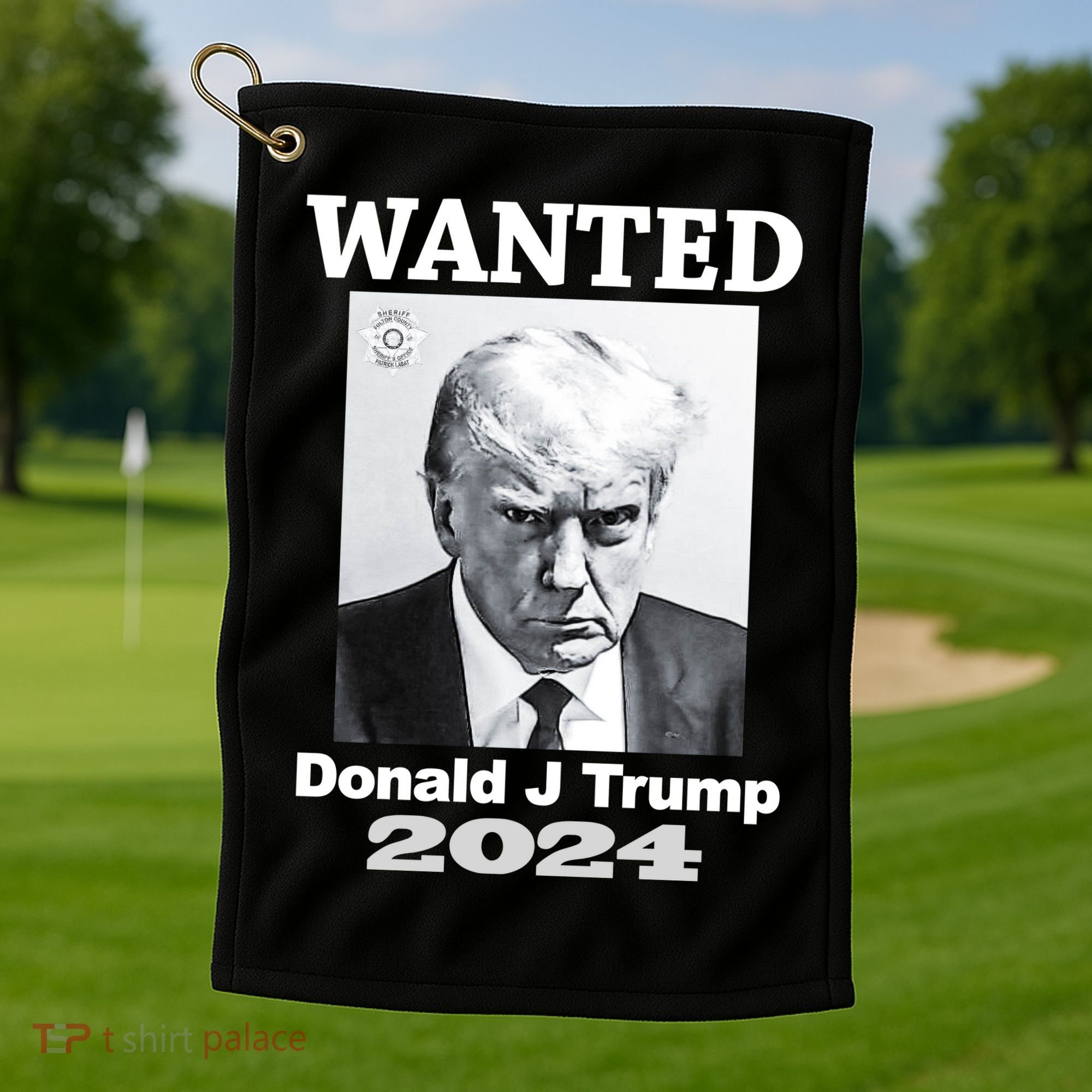 Trump Mugshot Golf Towel
