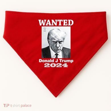 Trump Mugshot USA-Made Doggie Bandana