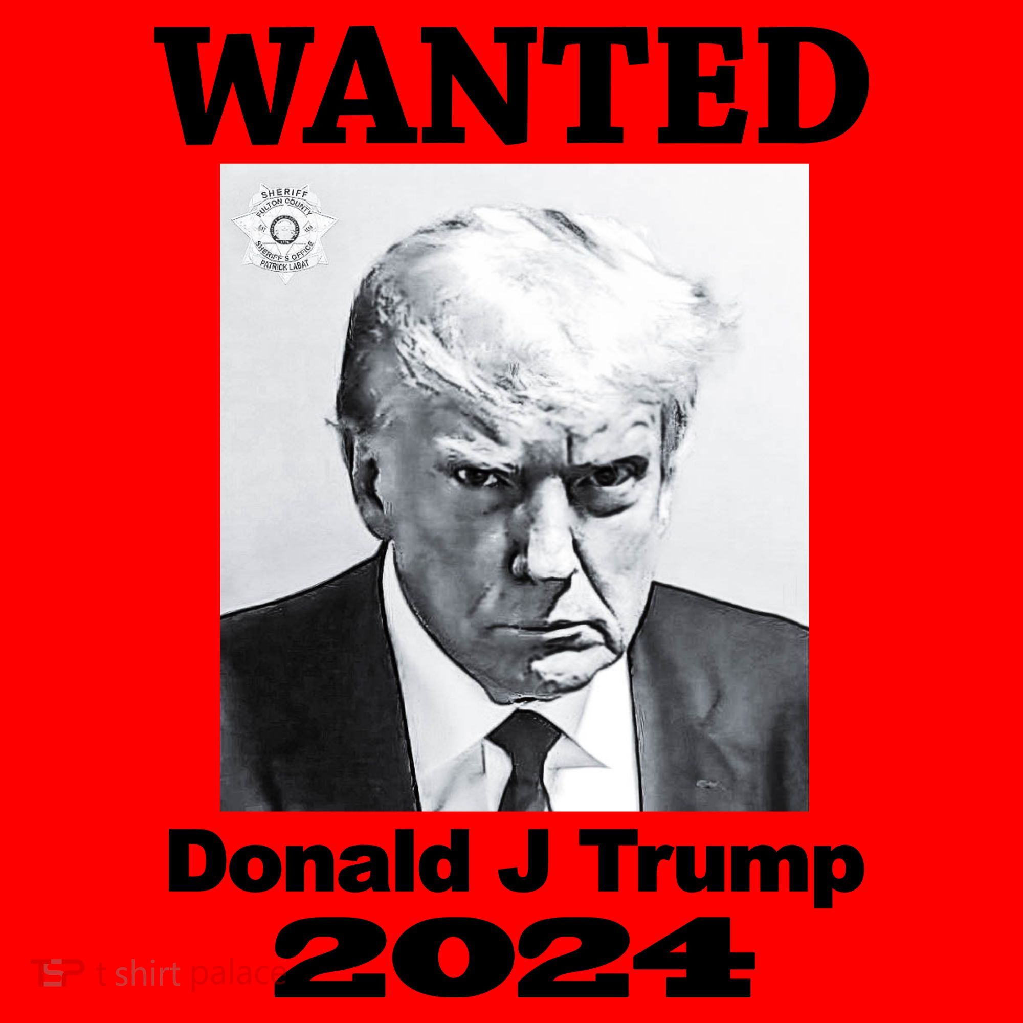 Trump Mugshot Santa Hat