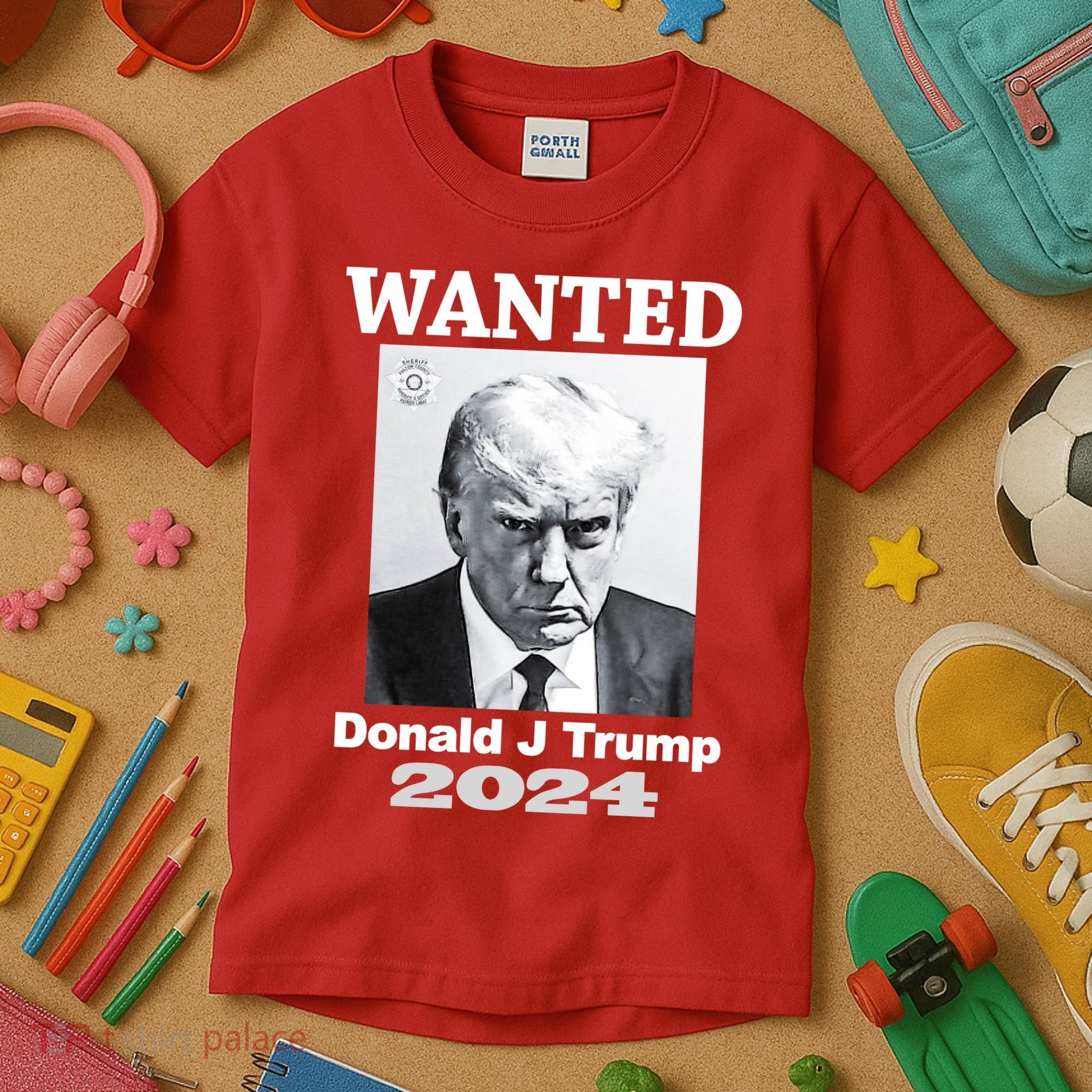 Trump Mugshot Kids T-Shirt
