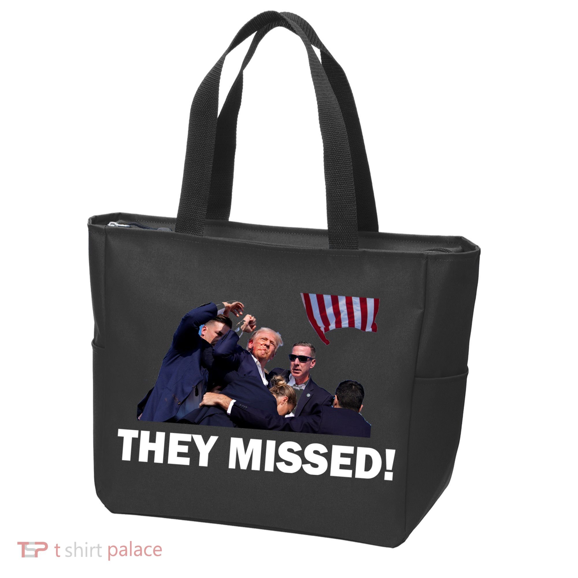 They Missed! Trump Got Shot Failed Assassination Tote Bag