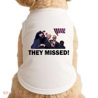 They Missed! Trump Got Shot Failed Assassination Doggie Tank thumb 0