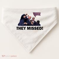 They Missed! Trump Got Shot Failed Assassination USA-Made Doggie Bandana thumb 0