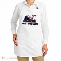 They Missed! Trump Got Shot Failed Assassination Apron thumb 2