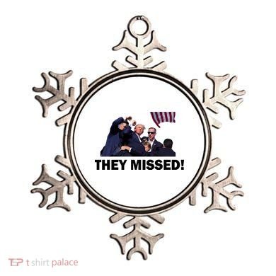 They Missed! Trump Got Shot Failed Assassination Ornament