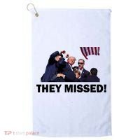 They Missed! Trump Got Shot Failed Assassination Golf Towel thumb 0