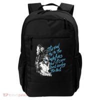 Throw Me To The Wolves And ILl Come Back Leading The Pack Funny Gift Backpack thumb 0
