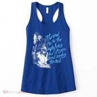 Throw Me To The Wolves And ILl Come Back Leading The Pack Funny Gift Women's Tank Top thumb 0