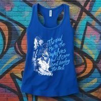 Throw Me To The Wolves And ILl Come Back Leading The Pack Funny Gift Women's Tank Top thumb 3