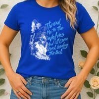 Throw Me To The Wolves And ILl Come Back Leading The Pack Funny Gift Women's T-Shirt thumb 2