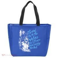 Throw Me To The Wolves And ILl Come Back Leading The Pack Funny Gift Tote Bag thumb 0