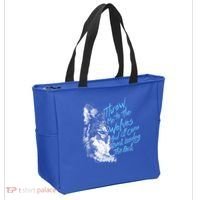 Throw Me To The Wolves And ILl Come Back Leading The Pack Funny Gift Tote Bag thumb 2