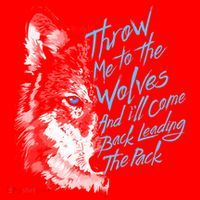 Throw Me To The Wolves And ILl Come Back Leading The Pack Funny Gift Santa Hat thumb 1