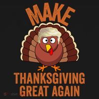 Trump Make Thanksgiving Great Again Trump Turkey Gift USA-Made Doggie Bandana thumb 2