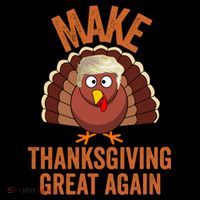 Trump Make Thanksgiving Great Again Trump Turkey Gift Coffee Mug thumb 5
