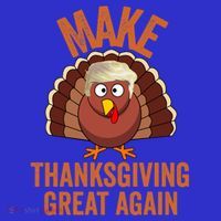 Trump Make Thanksgiving Great Again Trump Turkey Gift Long Sleeve Shirt thumb 2