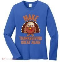 Trump Make Thanksgiving Great Again Trump Turkey Gift Women's Long Sleeve Shirt thumb 0